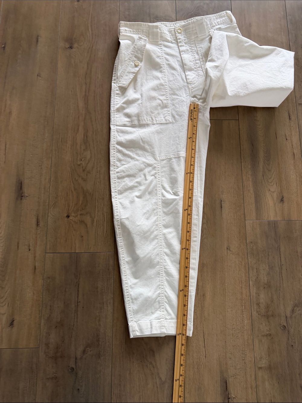 NEW Banana Republic Women's The Barrel Pant Size 6 Cream White - Picture 12 of 15